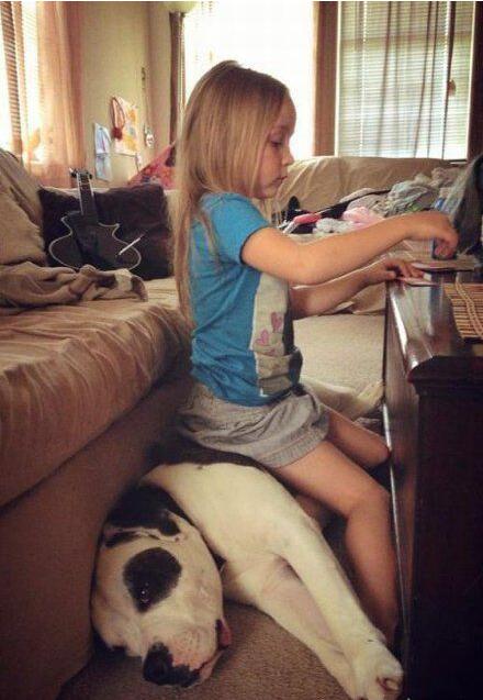 甘愿为主人当小板凳儿童gif搞笑图片