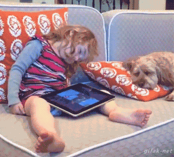 一人一个枕头，别碰我的儿童gif搞笑图片