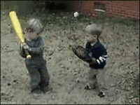 果然这世界上最危险事情就是两个小孩在一起儿童gif搞笑图片