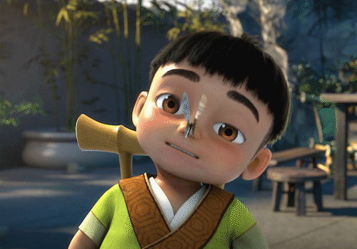 蝴蝶快走开儿童gif搞笑图片