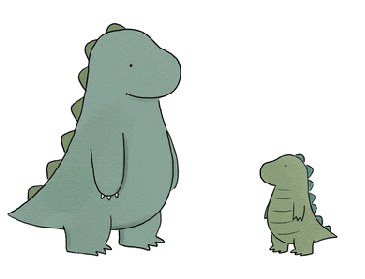 开心的小恐龙儿童gif搞笑图片