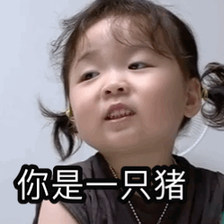 你是一只猪儿童gif搞笑图片