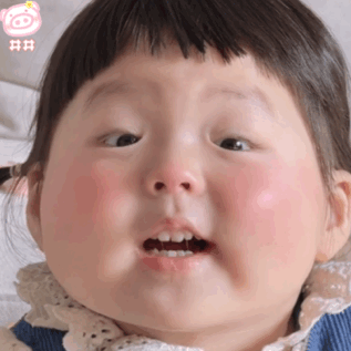 萌娃丸子妹儿童gif搞笑图片