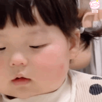 萌娃丸子妹表情包动图儿童gif搞笑图片