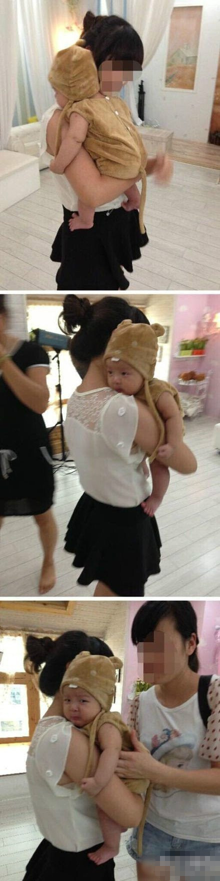 穿这么可爱是被萌哭的吗儿童gif搞笑图片