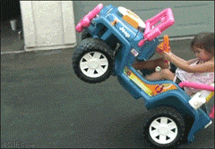 女司机就要从小培养儿童gif搞笑图片