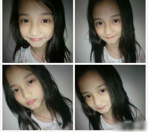 小周迅？妹子好萌儿童gif搞笑图片