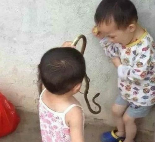 女汉子是怎么养成的儿童gif搞笑图片