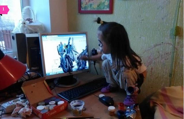 孩子，尽情地画吧儿童gif搞笑图片