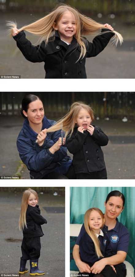 英国三岁儿童Elijah Edney的长发儿童gif搞笑图片