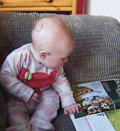 愚蠢的弟弟呦，臣服在我的脚下吧儿童gif搞笑图片