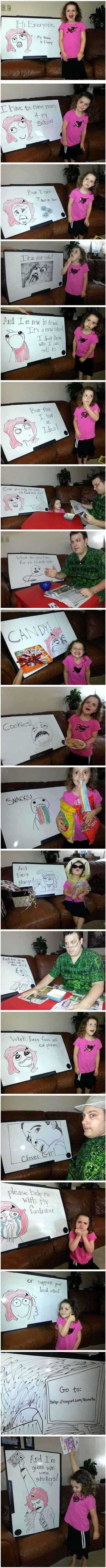 小萝莉演绎这些暴走表情，萌吧！儿童gif搞笑图片