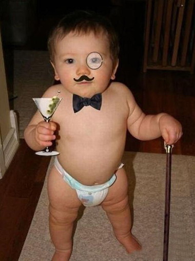 看我像不像一个绅士儿童gif搞笑图片