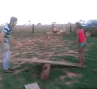 孩子，爸爸让你飞一次儿童gif搞笑图片