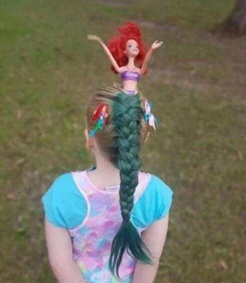 听说你想当美人鱼儿童gif搞笑图片