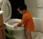 真好喝，哈哈！儿童gif搞笑图片