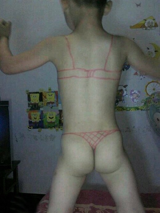 画的还挺好看的，有天赋儿童gif搞笑图片