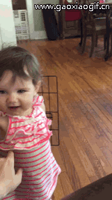 你在碰我一下试试儿童gif搞笑图片