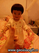 小宝贝：啊！我死啦儿童gif搞笑图片