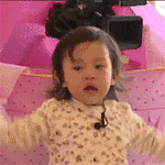 贾乃亮女儿生气带文字动态表情包儿童gif搞笑图片