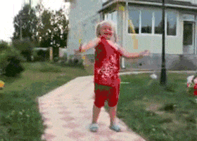 这走位可以哟儿童gif搞笑图片