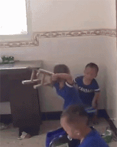 你动我试试看儿童gif搞笑图片