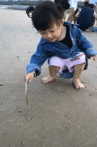 小朋友：小鱼我错了儿童gif搞笑图片