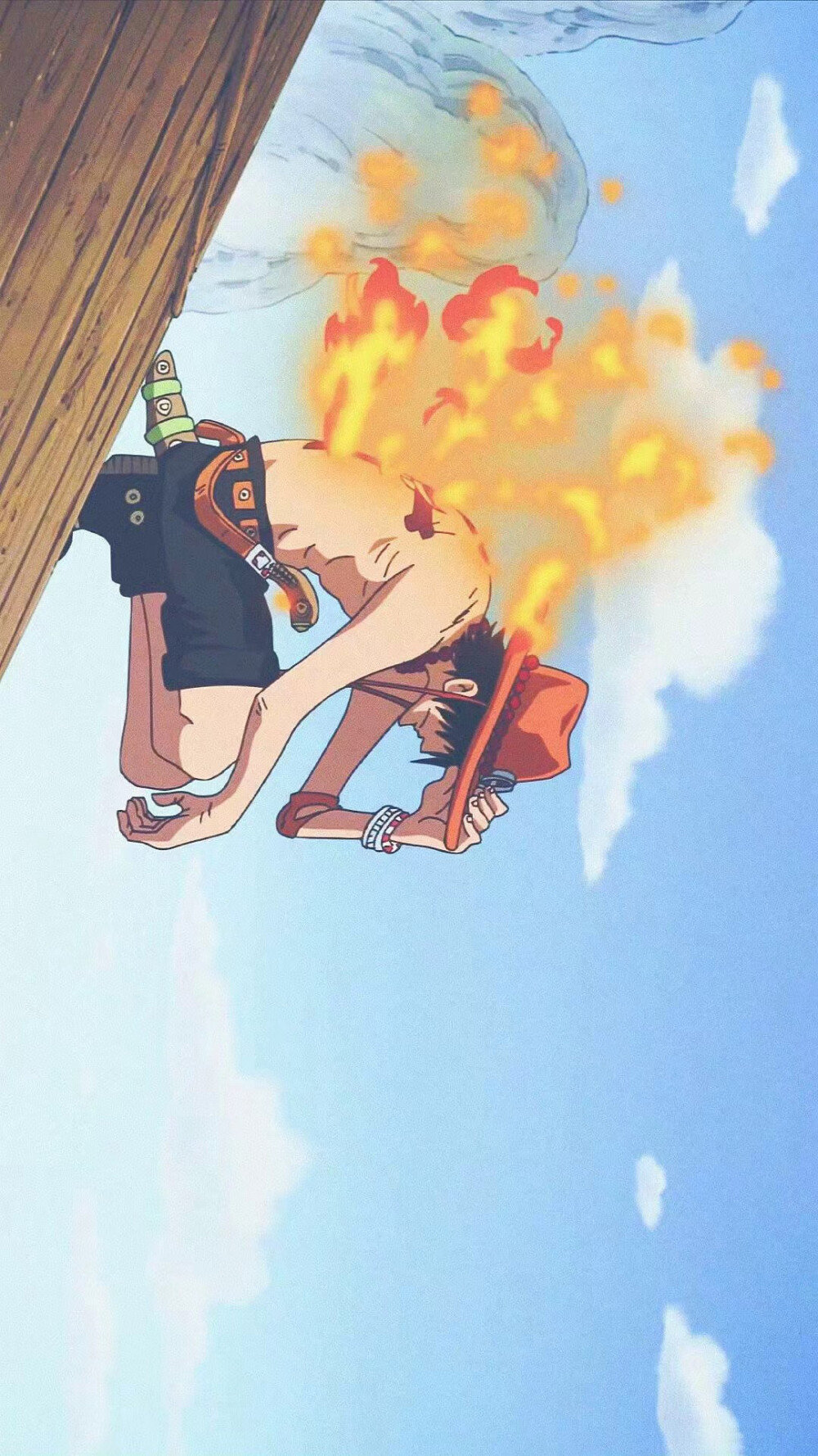 火拳艾斯儿童gif搞笑图片