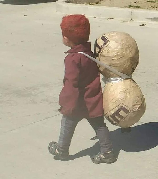 砂漠の我愛羅儿童gif搞笑图片