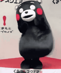 疯狂摇摆的熊本熊gif动态gif搞笑图片