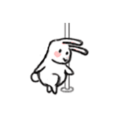 钢管舞小兔叽gif动态gif搞笑图片