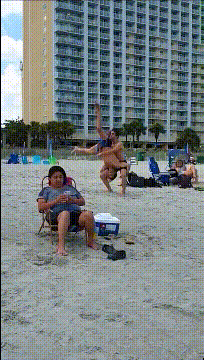 这两位兄弟是这片沙滩最亮的的仔gif动态gif搞笑图片