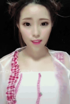 美女卸妆的过程图gif动态gif搞笑图片