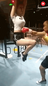 美女打拳击的动图gif动态gif搞笑图片