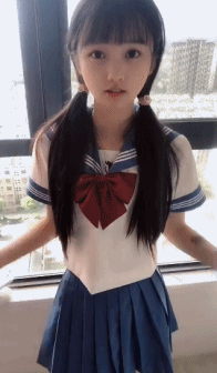 校园可爱萝莉卖萌的动图gif动态gif搞笑图片