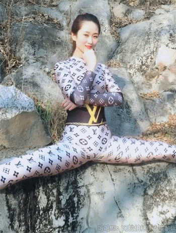 劈叉一字马性感美女gifgif动态gif搞笑图片