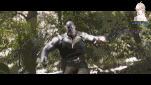 恶搞蔡徐坤灭霸的动图gif动态gif搞笑图片