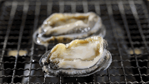 烧烤鲍鱼的美食动图gif动态gif搞笑图片