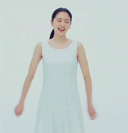 美女性感白色长裙gif动图gif动态gif搞笑图片