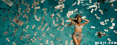 极品性感比基尼美女泳池炫富GIF动图gif动态gif搞笑图片