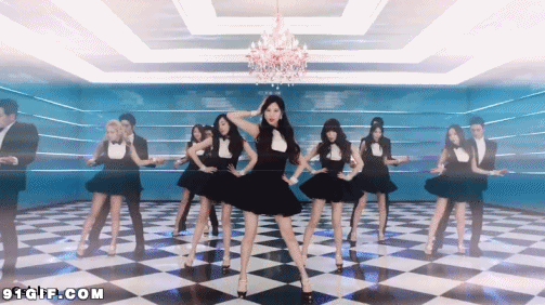 韩国女团跳舞的性感美女GIF图gif动态gif搞笑图片