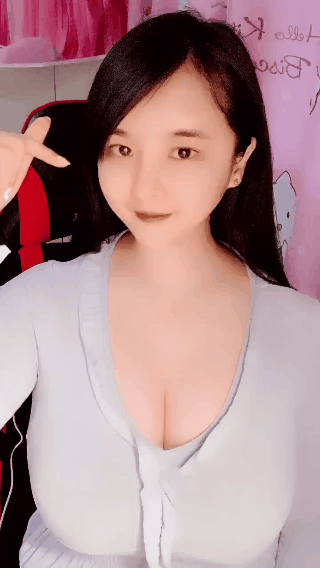 性感大胸美女主播卖萌诱惑GIF动图gif动态gif搞笑图片