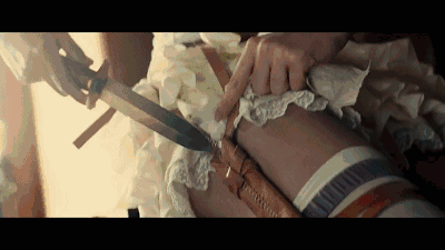 女仆装美女性感美腿诱惑GIF动图gif动态gif搞笑图片