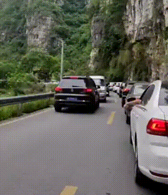 总有些司机喜欢逆行，这回栽了吧gif动态gif搞笑图片