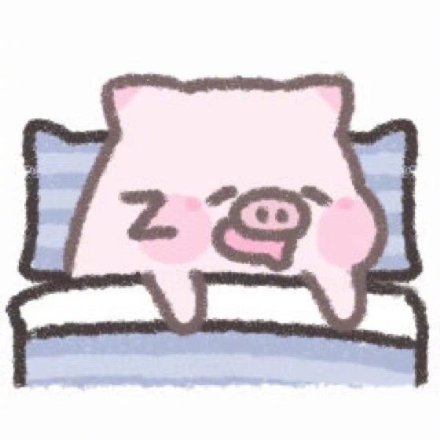 卡通猪噜噜1简笔画gif搞笑图片