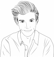 铅笔画帅哥简笔画gif搞笑图片