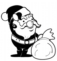 圣诞老人简笔画gif搞笑图片