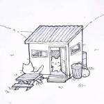 刺激战场 简笔画_茅草屋简笔画gif搞笑图片