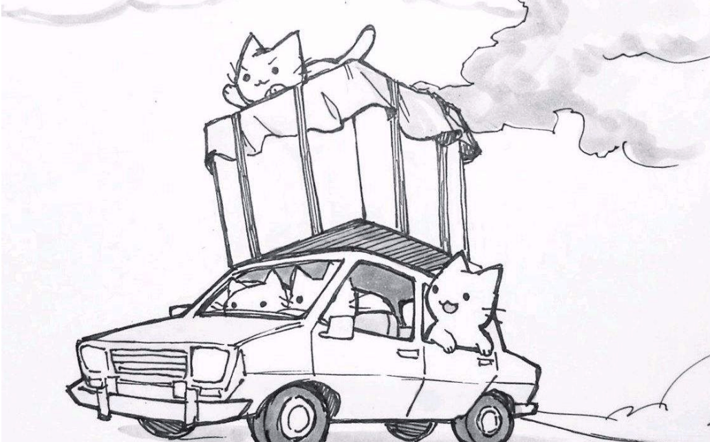 把空投顶回家简笔画gif搞笑图片