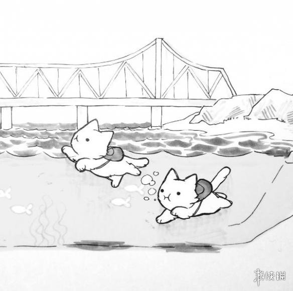 喵版绝地求生，简笔画简笔画gif搞笑图片